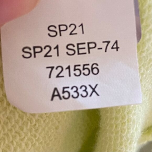 The North Face Long Sleeve Pullover Hoodie Sweatshirt Pale Yellow Medium - Picture 4 of 5